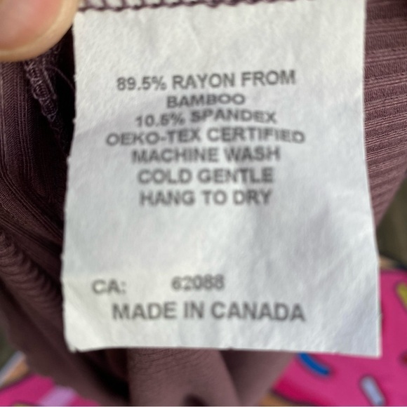 Carry Maternity Prairie Farmhouse Midi Dress Ruffle Hem Stretch Canada Mauve - Picture 10 of 10